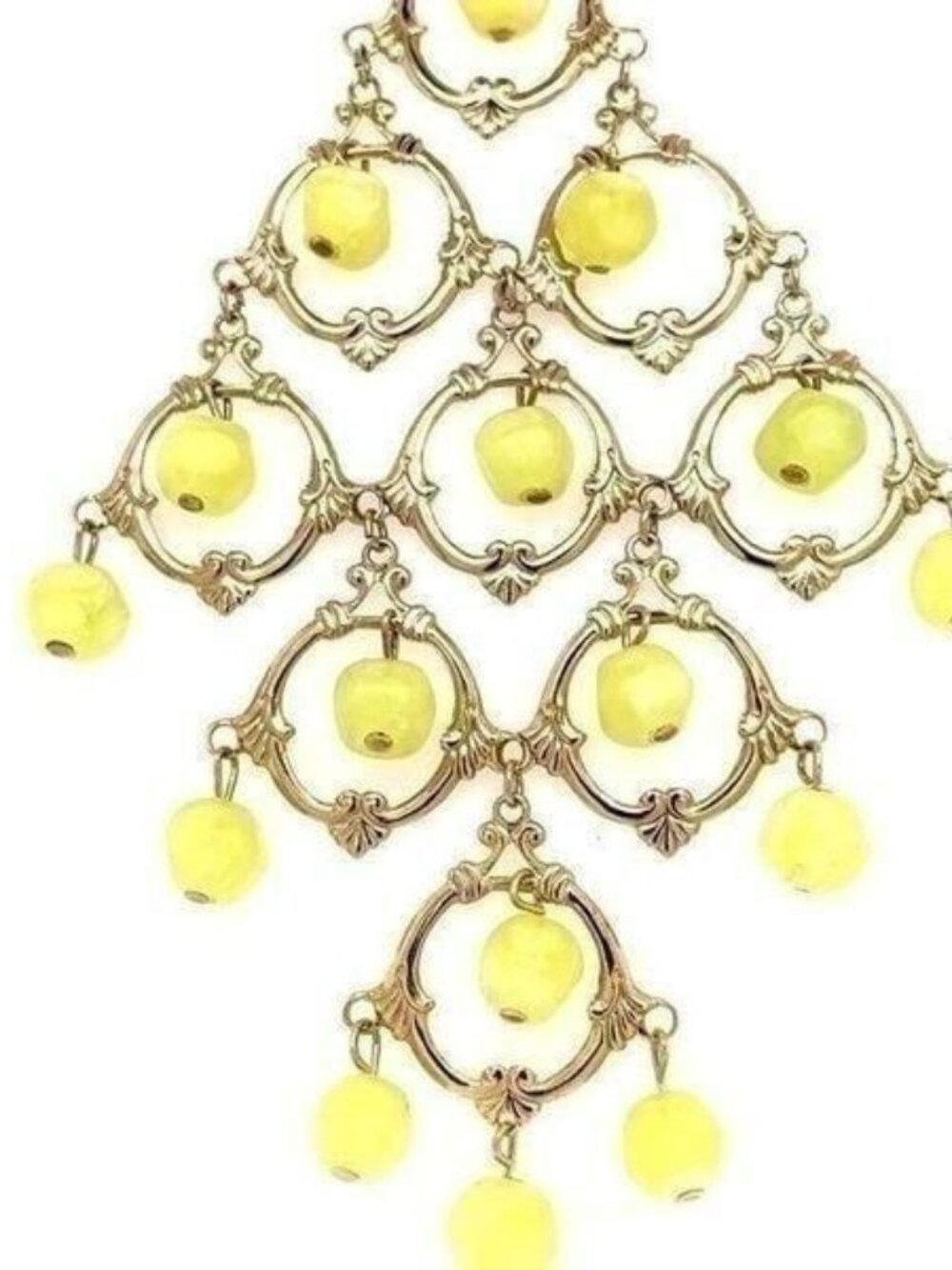 Green Drop Beads Necklace‎ (n3)